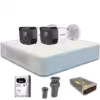 Trọn bộ 2 camera Hikvision 2mp Wdr120