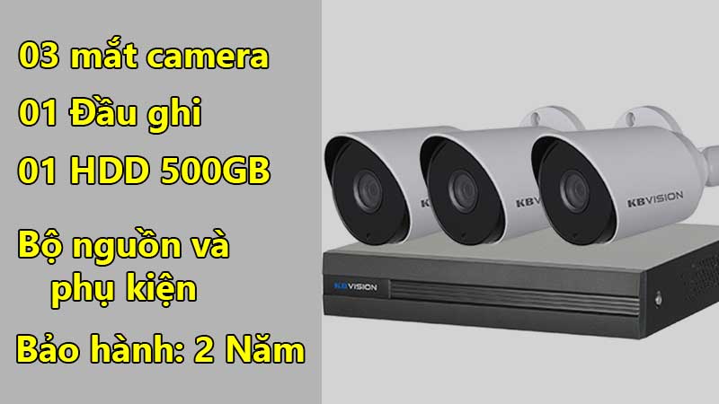 Tron Bo 3 Camera Kbvision Full Hd1080p Hdd500gb Cameradaiphat