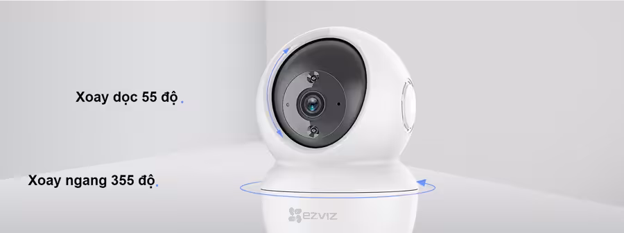 Camera EZVIZ C6N 1080P 9 Camera Ezviz C6N 2MP xoay 360 độ hỗ trợ xem toàn cảnh