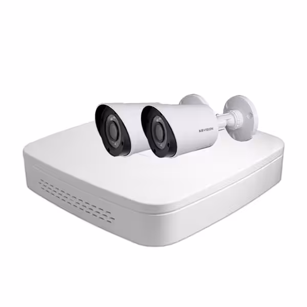 Trọn bộ 2 camera Kbvision 2.0MP Full HD 1080P KX-A2011C4 1 Tron bộ 2 mắt camera 2.0m p chuẩn ngoài trời