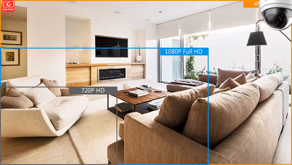 Camera Wifi Imou IPC-D42P-IMOU 4MP 4 Camera Imou D42P độ phân giải 4.0 Megapixel, hình ảnh rất rõ nét
