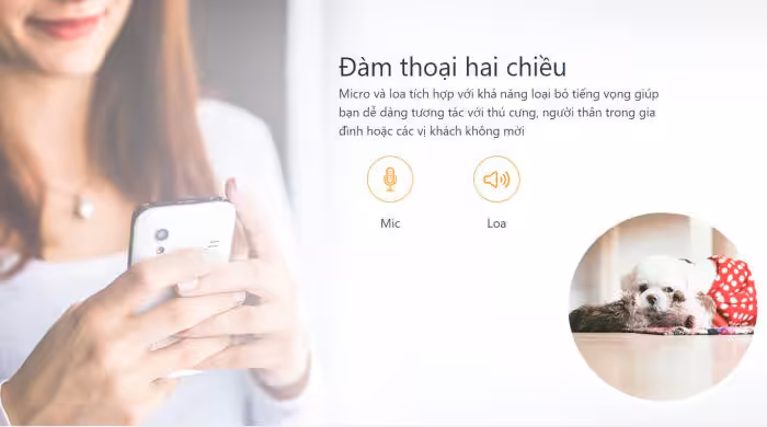 Camera KN-B21FL 9 Camera KN-B21FL được tích hợp micro và loa