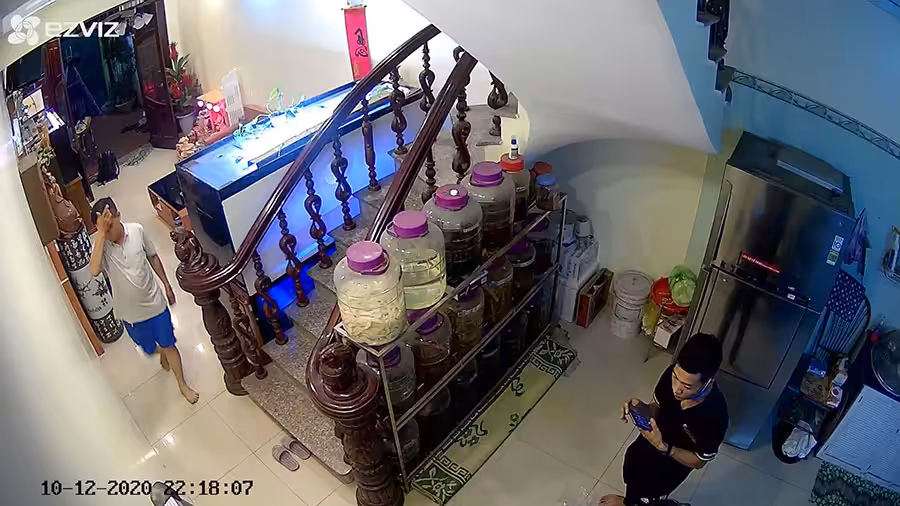 Hình ảnh camera IP wifi EZVIZ c6n lắp đặt thực tế tại Lâm Hà - Kiến An - Hải Phòng.