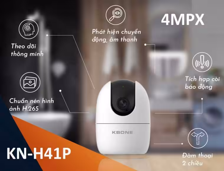 Các tính năng thông minh của camera KBONE KN-H41P