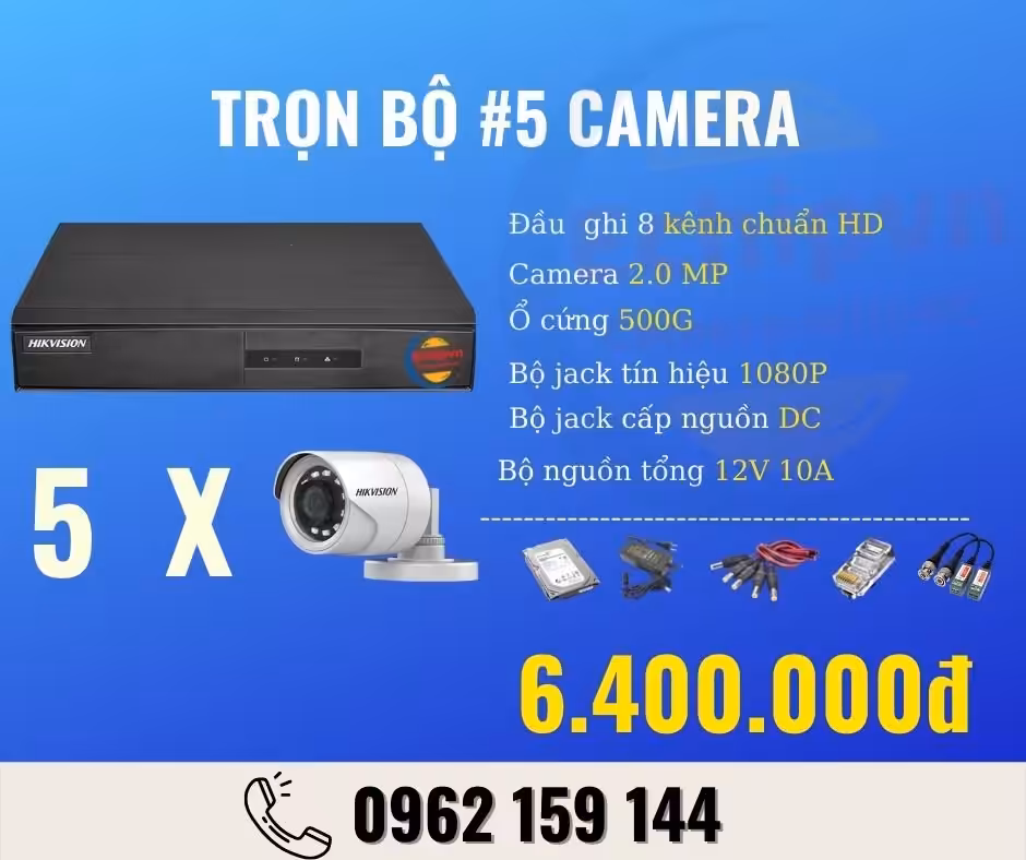 lap dat tron goi 5 camera tai Binh duong