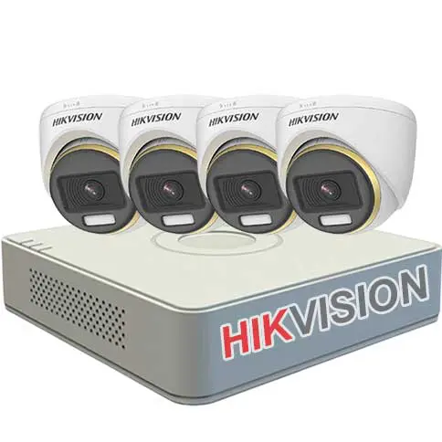 BỘ 4 CAMERA ĐÊM CÓ MÀU FULLCOLOR HIKVISION DS-2CE70DF3T-PFS