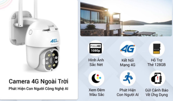 Camera sim 3G không cần đến phụ kiện giống các dòng camera IP có dây