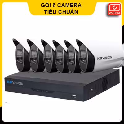 lắp đặt trọn gói 6 camera kbvision