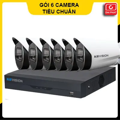 lắp đặt trọn gói 6 camera kbvision