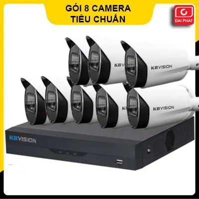 lắp đặt trọn gói 8 camera kbvision