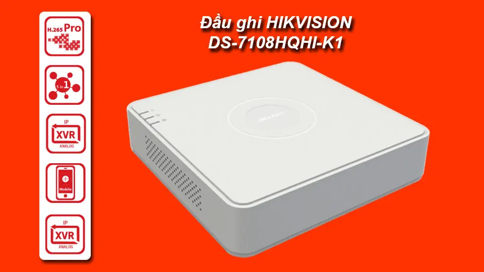 Đầu ghi HIKVISION 8 kênh DS-7108HQHI-K1 Turbo 4.0