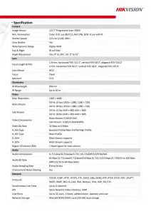 DS-2CD1123G0-IUF DATA SHEET