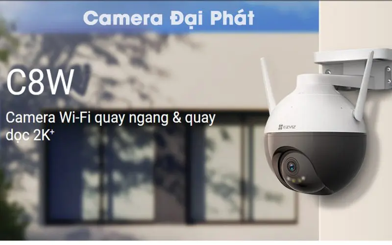 Camera Ezviz C8W - Camera An Ninh wifi 360 độ ngoài trời tốt nhất hiện nay 