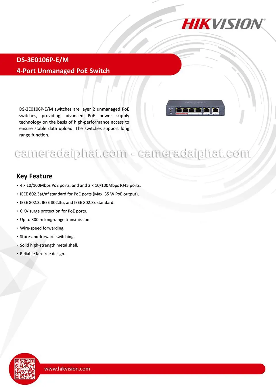 DS-3E0106P-E/M Datasheet