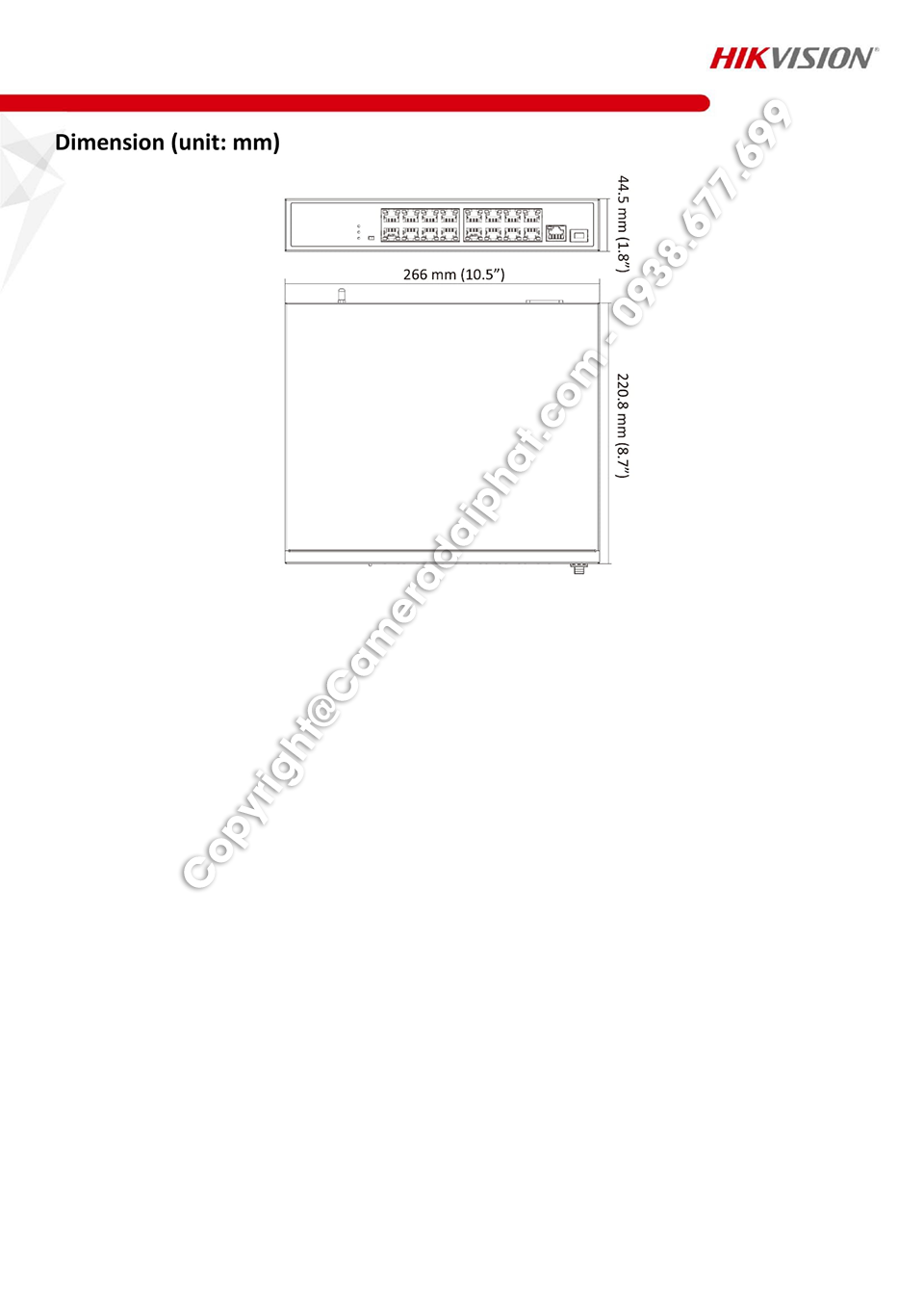 Datasheet of DS 3E0318P EMB 16 Port 100 Mbps Long Range Unmanaged PoE Switch 4.jpg