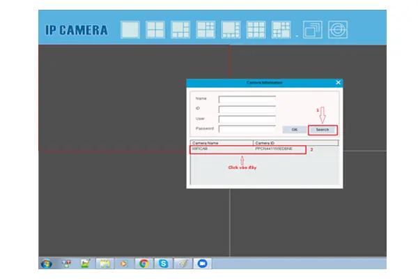 add camera vao phan mem xem camera p2pipcam tren may tinh cameradaiphat2