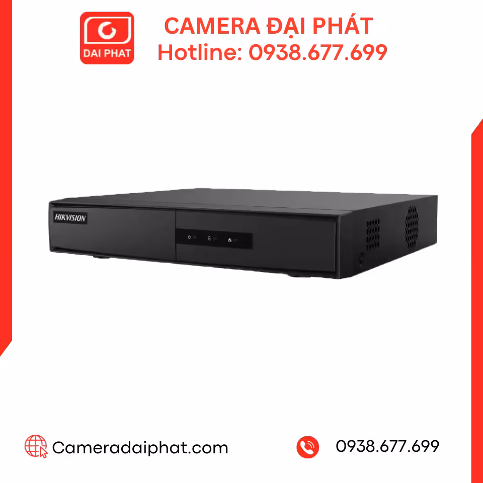 Đầu ghi IP 8 kênh Hikvision DS-7108NI-Q1/M 1 Đầu ghi IP 8 kênh Hikvision DS-7108NI-Q1/M Chính Hãng