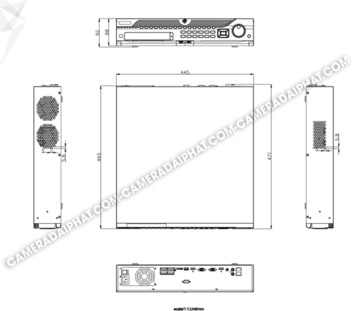 Hivision DS-9664NI-I8 Dimension