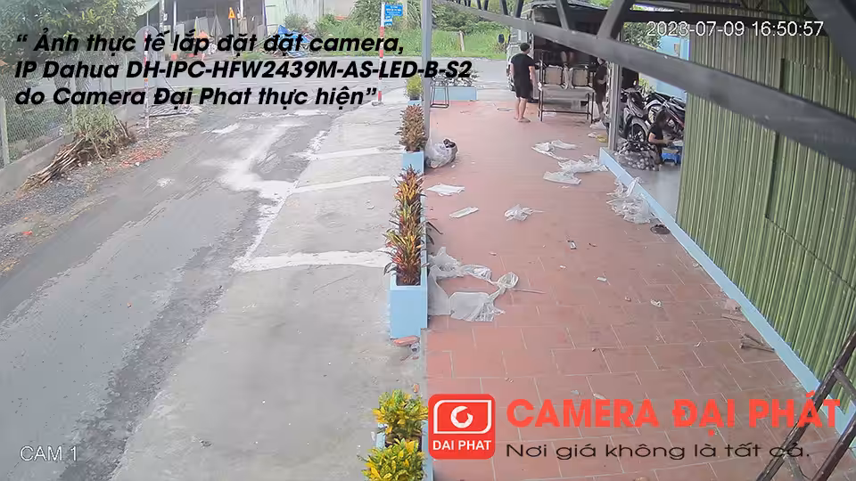 Chất lượng hình ảnh camera Hình ảnh camera IP Dahua DH-IPC-HFW2439M-AS-LED-B-S2 thu lại thực tế vào ban ngày