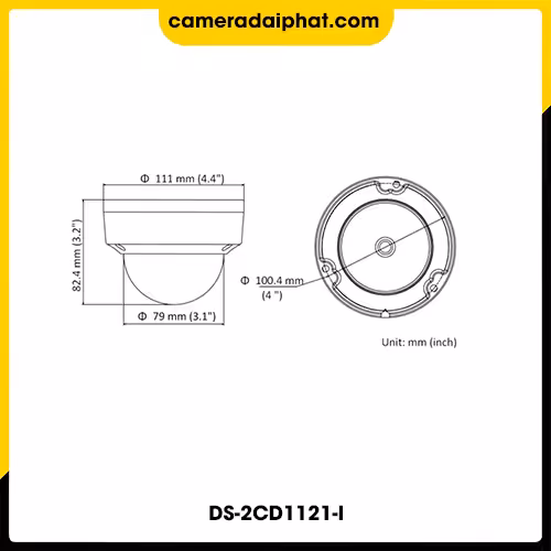 Camera IP Hikvision 2MP DS-2CD1121G0-I 9 CAMERA-IP-HIKVISION-2MP-DS-2CD1121G0-I-Dimension
