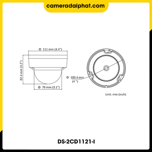 CAMERA-IP-HIKVISION-2MP-DS-2CD1121G0-I-Dimension