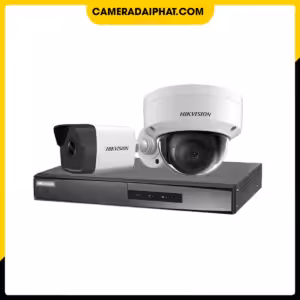 Trọn bộ 2 camera IP Hikvision 4MP giá tốt.