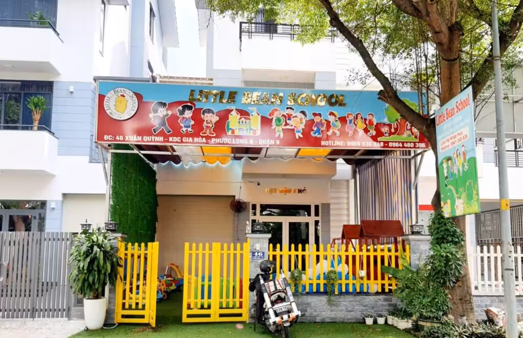 Dựa an lắp đặt camera trường mẫu giáo Little Bean Schooll 46 Xuân Hồng KDC Gia Hoà