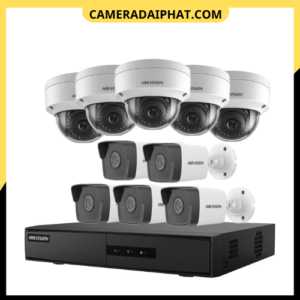 trọn bộ 10 camera ip Hikvison 2 MP Camera Đại Phát