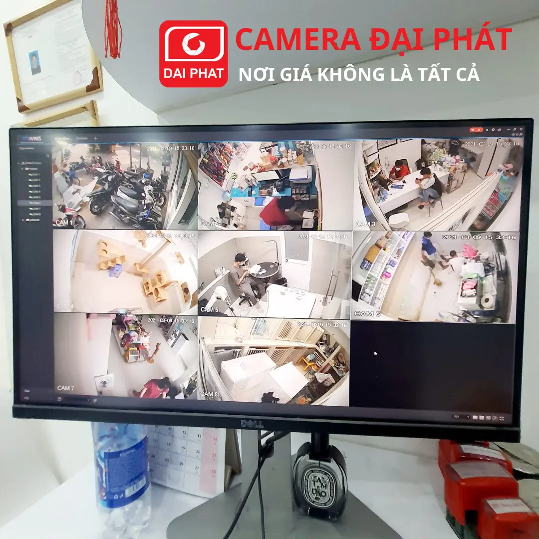 Lắp đặt Camera có dây, tích hợp đầu ghi, quan sát trên tivi hoặc máy tính, tại camera Đại Phát