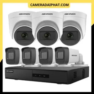 Trọn bộ 7 camera Hikvison HD TVI 2 MP chính hãng, bảo hành 24 tháng tại Camera Đại Phát