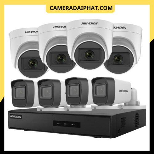 Trọn bộ 8 camera Hikvison HD TVI 2MP chính hãng, bảo hành 24 tháng tại camera Đại Phát